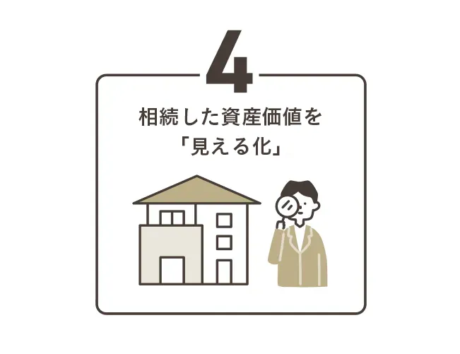 トレファク出張買取を利用するメリット4：相続時の資産の「見える化」をサポート